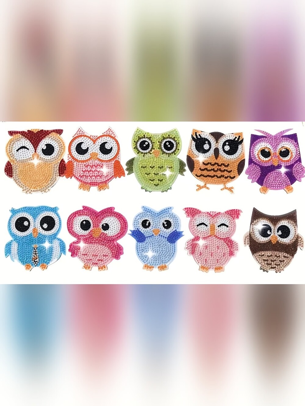 Brand New Owl Diamond Dot Coaster Set! ✨🦉